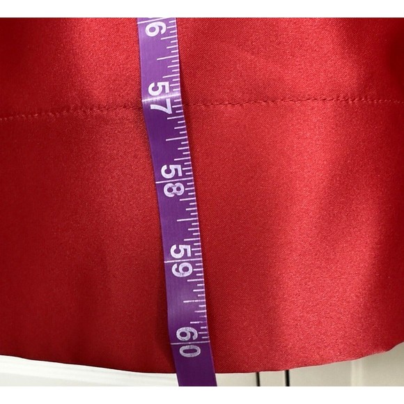 Say Yes To The Prom Embroidered Lace A-Line Dress Size 1 Pockets Backless Red - Picture 16 of 16